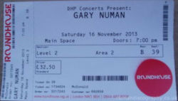 London Ticket 2013